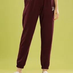 Women Solid Brown Track Pants-image-99