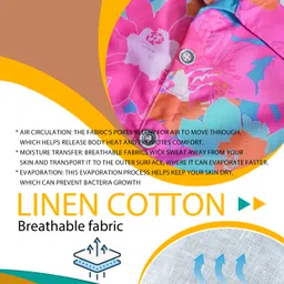 mayaavi Women A-line Pink, Blue Midi/Calf Length Dress image 5