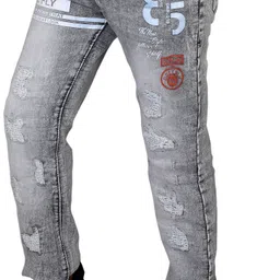 fashionatractio Men Regular Mid Rise Grey Jeans-picture-12