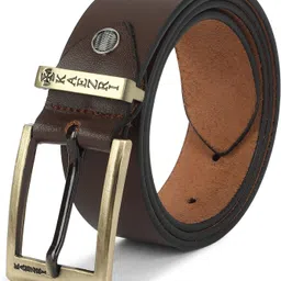 kaezri Men Evening, Casual, Formal, Party Brown Genuine Leather Belt-picture-17