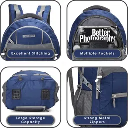 provogue Large 35 L Laptop Backpack MADRID unisex backpack with rain cover and reflective strip image 3