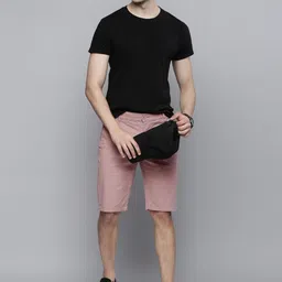 the indian garage co. Solid Men Pink Casual Shorts image 5