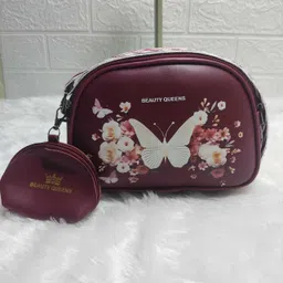 sk shoper Maroon Women Sling Bag crossbody or shoulder with small pocket bag for women and girls-picture-32