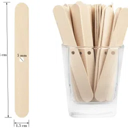 prachi collection Pack of 10 Wooden Candle Wick Holders for Making Candle | (Brown) (Multipurpose) Candle-picture-18