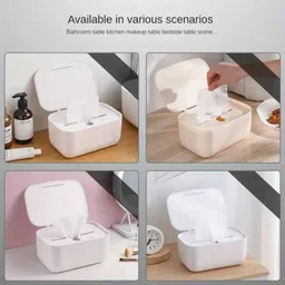 tgopit Plastic Tissue Box Holder Paper Napkin Holder Case Plastic Toilet Paper Holder image 4