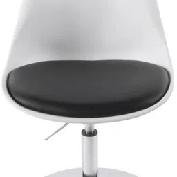 Height-Adjustable Swivel Modern 'Queen' / 'Cosmic'/ 'Victoria' Plastic Office Chair with Cushion for Salon/Spa/Bar/Medical/Kitchen/Doctor Stool Chair (White & Black Color) Leatherette Office Executive Chair-image-42