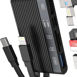 Tobo 6-in-1 Multi-Ports Memory Card Reader with SD/TF Card USB 3.0 Adapter TD-1384TC Card Reader-picture-26