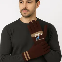 luvre1 Self Design Winter Men Gloves image 2