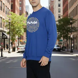 moda rapido Men Full Sleeve Printed Sweatshirt image 3