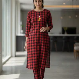 ricf royals india fashion collection Women Wool Kurti Pant Set-picture-13