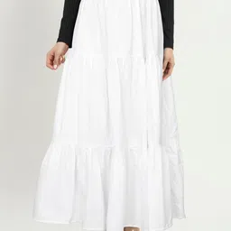 aditienterptise Women Printed Straight White Skirt-picture-27