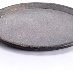 zishta Cast Iron Pan| Omelette Toast Pan, Frying Pan | Twin Handle | Export Quality NA Pan 22.8 cm diameter 1 L capacity-picture-30