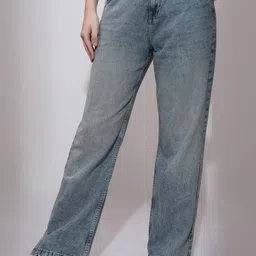 tokyo talkies Women Straight Fit High Rise Blue Jeans-picture-25