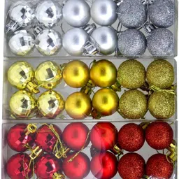 me&you Christmas Decoration Balls Pack for Tree, Home, Office Holiday Décor Balls Pack of 3-picture-30