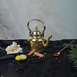 maanvii metal crafts 0.5 L Brass Kettle Jug image 3