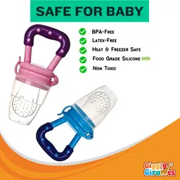 gigglygiraffes Silicone baby Feeder Teether and Feeder image 2