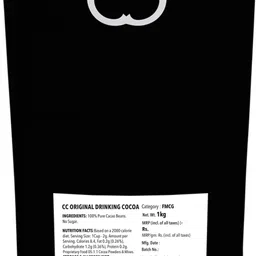 christopher cocoa Drinking Chocolate Cocoa Powder, Dark No Sugar, 1kg (Bake, Cake, Hot Chocolate, Drinking Shakes) image 3