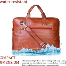 house of common Men & Women Tan Messenger Bag image 4