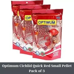 akshat enterprises Cichlid Quick Red Fish Food 300 gm (Pack of 3) 0.9 kg (3x0.3 kg) Dry Adult, Senior, Young Fish Food-picture-19