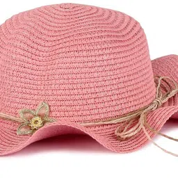 Adorazone Girl's Crochet Summer Beach Hat with Floral Accents |UV-Protected-picture-23