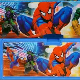 aarvi Spiderman Catton Character Print Art Plastic Pencil Box image 2
