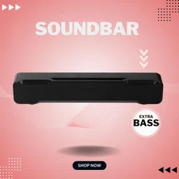SYARA 20W Bluetooth Soundbar with 4 Hours Wireless Playback Bluetooth Speakers6SQ108 20 W Bluetooth Soundbar image 1