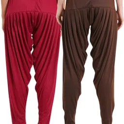 queenscode Viscose Rayon Solid Patiala image 2