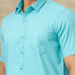 ramraj cotton Men Cotton Blend Shirt Dhoti Set image 4