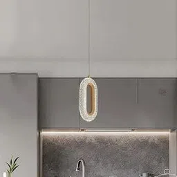 prmoagen Oval Shape Modern Style Led Glossy Crystal Gold Creative Led Pendant Lamp Pendants Ceiling Lamp image 4