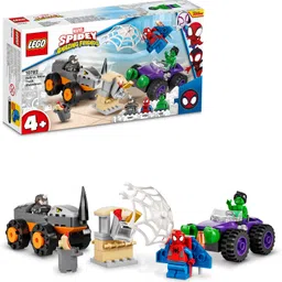 lego Spidey & His Amazing Friends : Hulk vs Rhino Truck Showdown (110 Blocks) Model Building Kit image 1