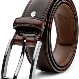 roadster Men Brown Artificial Leather, Texas Leatherite Belt-picture-12
