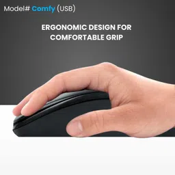 PRODOT PRO COMFY Wired Ambidextrous Optical Mouse image 4