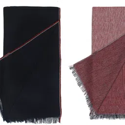 flyer Woven, Striped, Self Design, Solid Viscose, Cotton Viscose Blend Women Multicolor Stole, Scarf, Fancy Scarf image 5