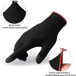 mj hub High Sensitive Gaming Hand gloves Work with All Smartphones Tablets Finger Sleeve image 2