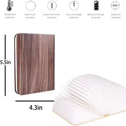 arion solution Foldable Book Lamp USB Rechargeable Soft LED light … Table Lamp Table Lamp image 3