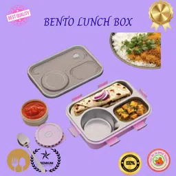 moira international Lunch Box for Kids Compartment Insulated Stainless Steel Tiffin Box for KID_K08 3 Containers Lunch Box-picture-33