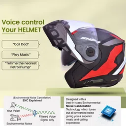 headfox N2 Air 7 Smart Bluetooth Calls | Voice Asst. | GPS | Waterproof | Music Road DV Motorbike Helmet-picture-15