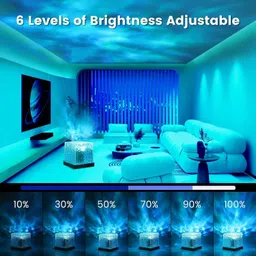 fire turtle Ocean Wave Projector Light, Romantic LED Night Light with 3D Water Wave Effect Night Lamp image 3