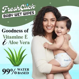 freshclick Baby Wet Wipes – Pack of 2 (144 Wipes) | Ultra Soft 72 Sheets Each image 3