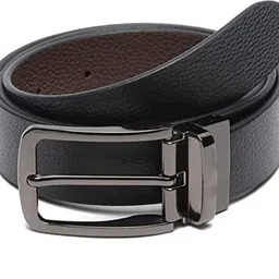 kaezri Men Party, Party, Formal, Casual Brown, Black Genuine Leather Reversible Belt-picture-26
