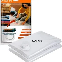 4pc (70x100) cm Vacuum Storage Bags for Cloth Travelling Space Saver Airtight Travel Storage Vacuum Bags, Hanging Storage Vacuum Bags-image-62