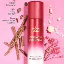 FRENCH ESSENCE Set of 2 No Gas Parfum Body Spray 99 g (120ml) Each - Amber Magic image 4