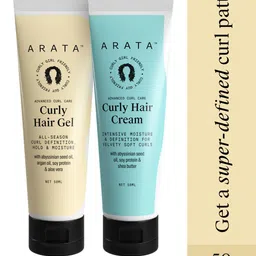 ARATA Set Of 2 Curl Care Pro Styling Curl Enhancing Hair Gel & Cream - 50ml Each-picture-6