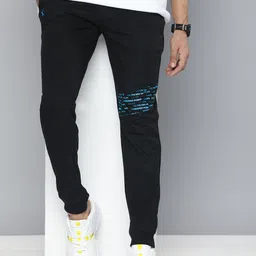 HRX by Hrithik Roshan Men Lifestyle Typography Printed Terry Joggers-picture-20