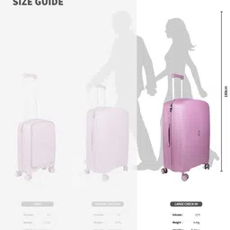 The Roadster Life Co. Textured 360 Degree Rotation Large Trolley Bag 118.13L image 2