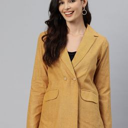 Cottinfab Double-Breasted Pure Cotton Casual Blazer-picture-7