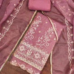 KALINI Embroidered Pure Silk Unstitched Dress Material-image-65