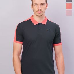 Technosport Men Pack Of 4 Colourblocked Polo Collar Antimicrobial Slim Fit Sports T-shirts-picture-30