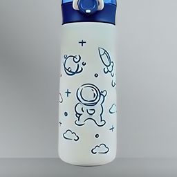 YK Blue Printed Insulated Stainless Steel Sipper Water Bottle - 350 ml-picture-28