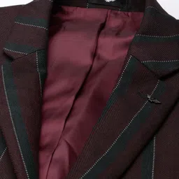 Park Avenue Striped Super Slim Fit Single-Breasted Formal Blazer image 5